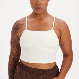 Girlfriend Collective Devon Compressive Cami Ivory size xxxl